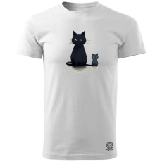 Magnolion Minimál cicák v4 férfi póló - 19 szín, S-3XL