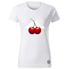 Magnolion Minimál cseresznye v2 női póló - 19 szín, XS-2XL