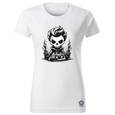 Magnolion Minimál gamer koponya v1 női póló - 19 szín, XS-2XL női póló