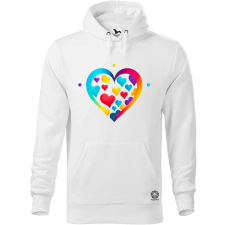 Magnolion Minimál szív v4 férfi pulóver - 19 szín, S-5XL férfi pulóver, kardigán