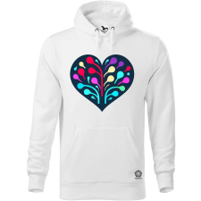 Magnolion Minimál szív v7 férfi pulóver - 19 szín, S-5XL férfi pulóver, kardigán