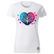 Magnolion Minimál szív v8 női póló - 19 szín, XS-2XL női póló