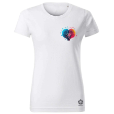 Magnolion Minimál szív zseb női póló - 19 szín, XS-2XL női póló