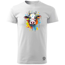 Magnolion Minimál tehén v3 férfi póló - 19 szín, S-3XL