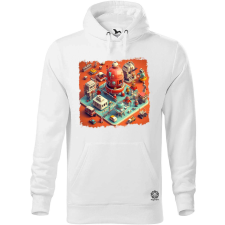 Magnolion Minimatűr utópikus város v1 férfi pulóver - 19 szín, S-5XL férfi pulóver, kardigán