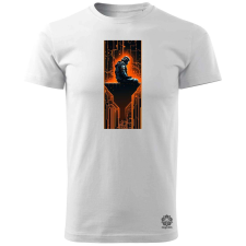 Magnolion Mono vektor cyberpunk v8 férfi póló - 19 szín, S-3XL férfi póló
