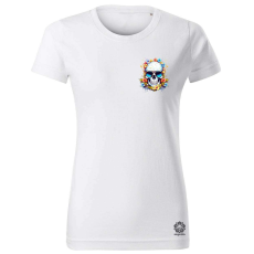 Magnolion Napszemcsis koponya zseb női póló - 19 szín, XS-2XL