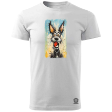 Magnolion Neoexpresszionista kutya v5 férfi póló - 19 szín, S-3XL