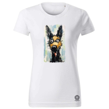 Magnolion Neoexpresszionista kutya v8 női póló - 19 szín, XS-2XL női póló