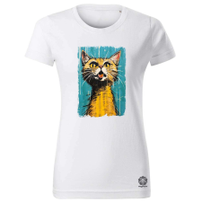 Magnolion Neoexpresszionista macska v6 női póló - 19 szín, XS-2XL női póló