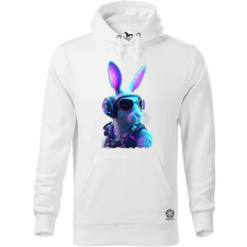 Magnolion Neon cyberpunk nyuszi v3 férfi pulóver - 19 szín, S-5XL férfi pulóver, kardigán