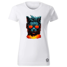 Magnolion Neon macska v1 női póló - 19 szín, XS-2XL női póló