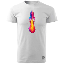 Magnolion neon rakéta kilövés v1 férfi póló - 19 szín, S-3XL férfi póló