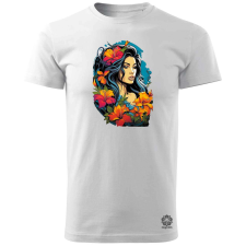 Magnolion Nő és liliomok v1 férfi póló - 19 szín, S-3XL férfi póló