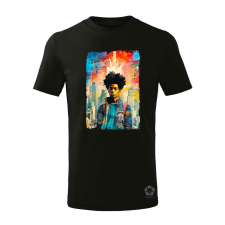 Magnolion NYC napfelkelte Basquiat graffiti v4 gyerek póló - 11 szín, 4-12 éves gyerek póló