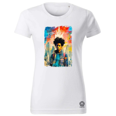Magnolion NYC napfelkelte Basquiat graffiti v4 női póló - 19 szín, XS-2XL