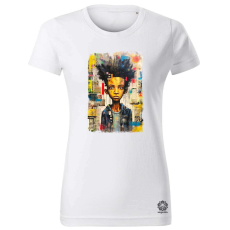Magnolion NYC napfelkelte Basquiat graffiti v8 női póló - 19 szín, XS-2XL