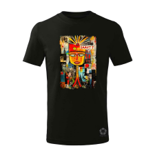 Magnolion NYC naplemente Basquiat graffiti v2 gyerek póló - 11 szín, 4-12 éves gyerek póló