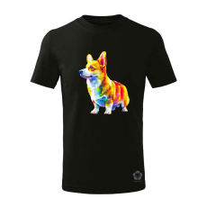 Magnolion Origami Corgi v3 gyerek póló - 11 szín, 4-12 éves