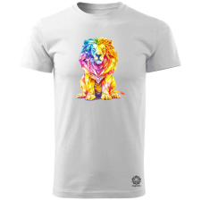 Magnolion Origami oroszlán v2 férfi póló - 19 szín, S-3XL férfi póló