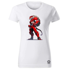Magnolion Oroszlán páncélban v2 női póló - 19 szín, XS-2XL