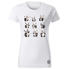 Magnolion Panda kollázs v3 női póló - 19 szín, XS-2XL