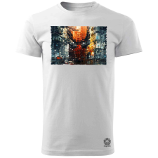 Magnolion Pareidolia Pókember város fantázia v1 férfi póló - 19 szín, S-3XL férfi póló