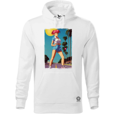 Magnolion Pin-up girl az utcán férfi pulóver - 19 szín, S-5XL férfi pulóver, kardigán