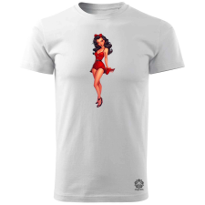 Magnolion Pin-up girl v18 férfi póló - 19 szín, S-3XL férfi póló
