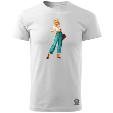 Magnolion Pin-up girl v1 férfi póló - 19 szín, S-3XL