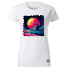 Magnolion Pixelart bakelit a holdon v3 női póló - 19 szín, XS-2XL