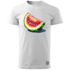 Magnolion Pixelart dinnye v1 férfi póló - 19 szín, S-3XL férfi póló