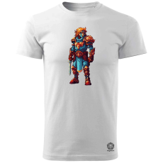 Magnolion Pixelart harcos v3 férfi póló - 19 szín, S-3XL
