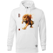 Magnolion Pixelart kung fu oroszlán v4 férfi pulóver - 19 szín, S-5XL férfi pulóver, kardigán