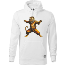 Magnolion Pixelart kung fu tigris v1 férfi pulóver - 19 szín, S-5XL férfi pulóver, kardigán
