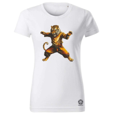 Magnolion Pixelart kung fu tigris v1 női póló - 19 szín, XS-2XL női póló