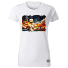 Magnolion Pointillizmus Erdő szélén női póló - 19 szín, XS-2XL