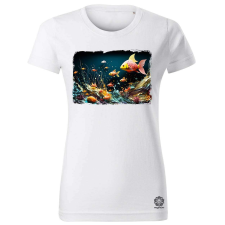 Magnolion Pointillizmus Víz alatti világ női póló - 19 szín, XS-2XL női póló
