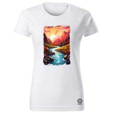 Magnolion Poligon táj v1 női póló - 19 szín, XS-2XL női póló