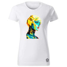 Magnolion Pop art cyberpunk portré v13 női póló - 19 szín, XS-2XL női póló