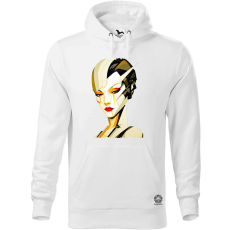 Magnolion Pop art cyberpunk portré v8 férfi pulóver - 19 szín, S-5XL