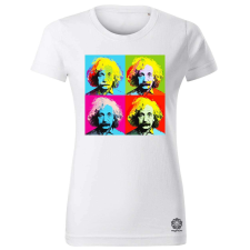 Magnolion Pop art Einstein v1 női póló - 19 szín, XS-2XL női póló