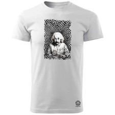Magnolion Pop art Einstein v20 férfi póló - 19 szín, S-3XL férfi póló