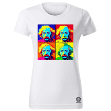 Magnolion Pop art Einstein v4 női póló - 19 szín, XS-2XL női póló