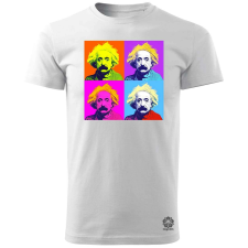 Magnolion Pop art Einstein v5 férfi póló - 19 szín, S-3XL férfi póló