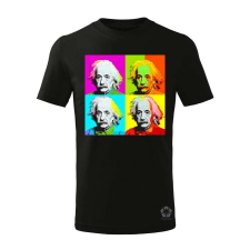 Magnolion Pop art Einstein v8 gyerek póló - 11 szín, 4-12 éves gyerek póló