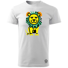 Magnolion Pop art graffiti oroszlán v2 férfi póló - 19 szín, S-3XL férfi póló