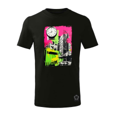Magnolion Pop art idő kollázs v2 gyerek póló - 11 szín, 4-12 éves