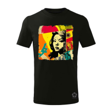 Magnolion Pop art kollázs v4 gyerek póló - 11 szín, 4-12 éves gyerek póló