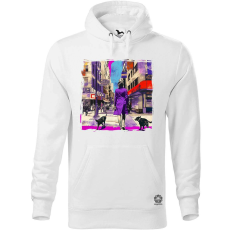 Magnolion Pop art kollázs v7 férfi pulóver - 19 szín, S-5XL